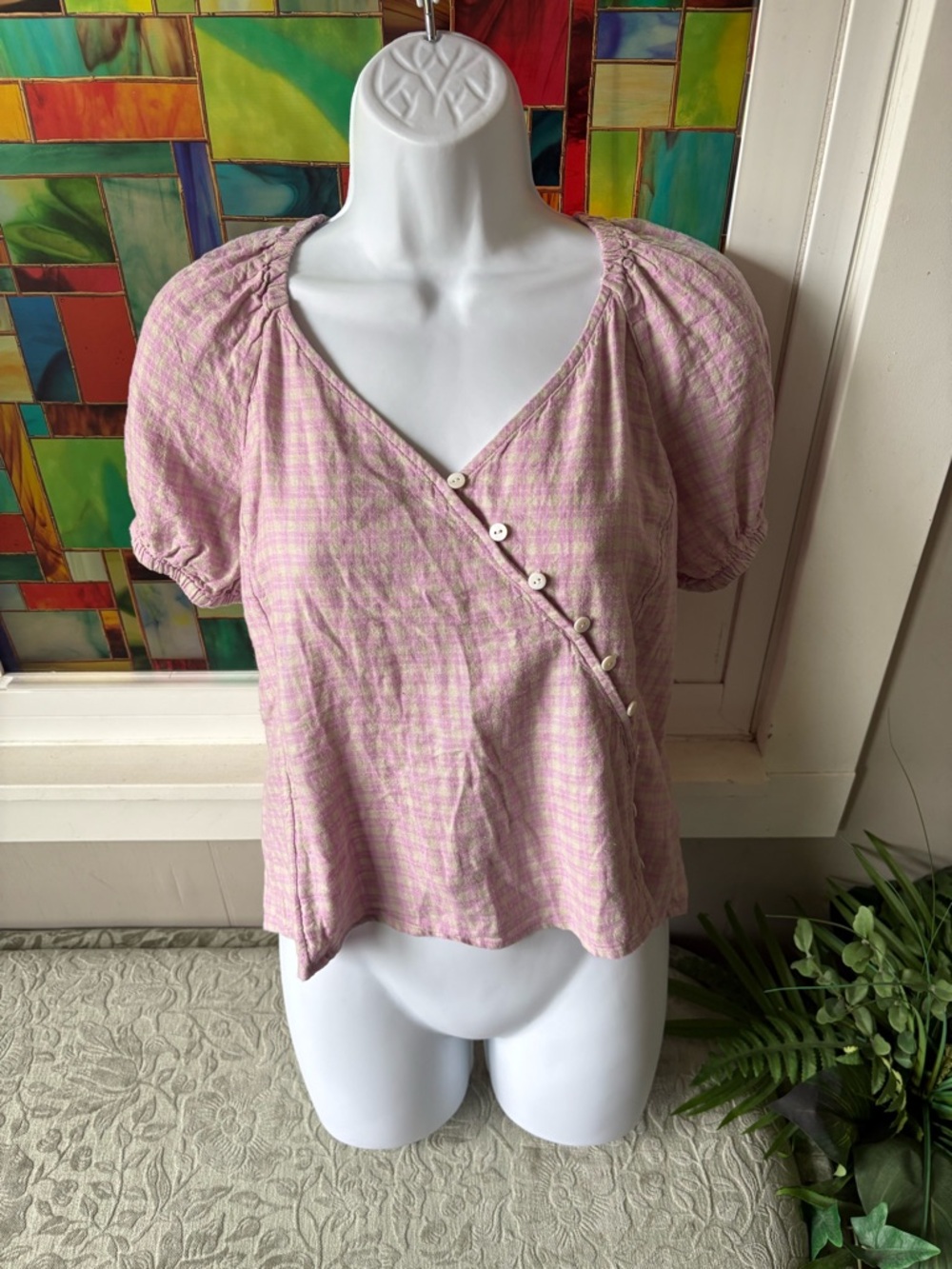 Madewell Gingham Top